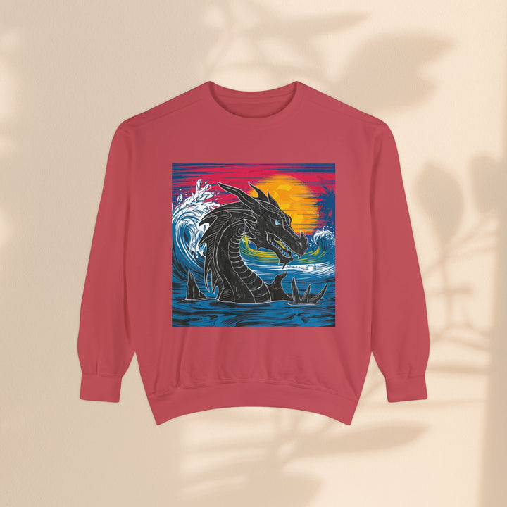 Unisex Garment-Dyed Sweatshirt - Conquering Dragon