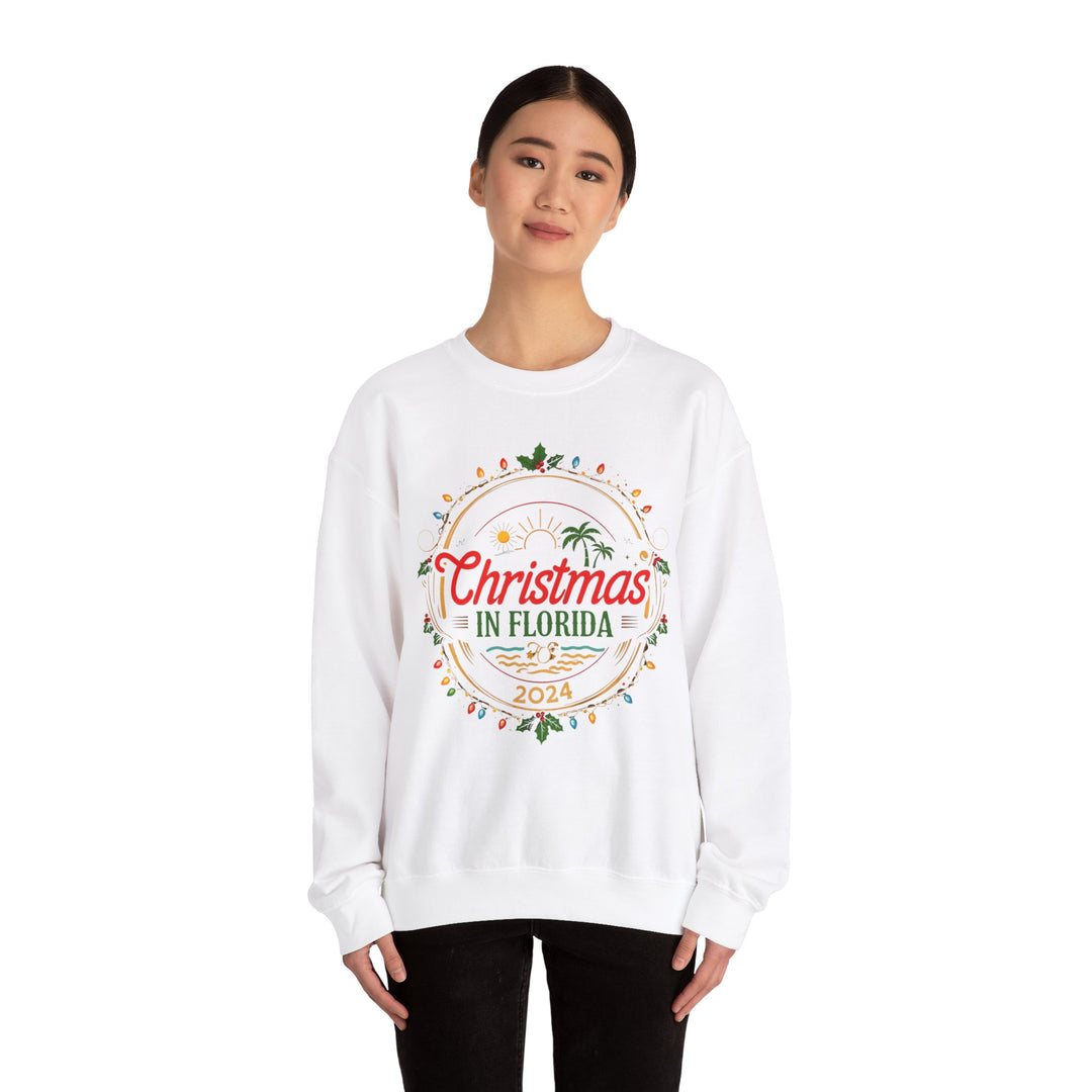 Unisex Heavy Blend™ Crewneck Sweatshirt - Christmas in Florida