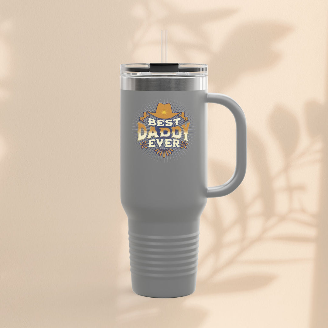 Best Dad Ever Insulated Travel Mug - 40oz Coffee Cup for Dad's Daily Adventures