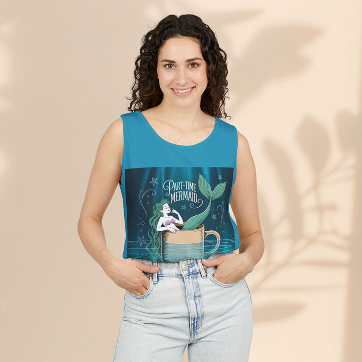 Part-Time Mermaid Unisex Tank Top, Casual Summer Tee, Cute Beachwear, Gift for Ocean Lovers, Quirky Mermaid Apparel