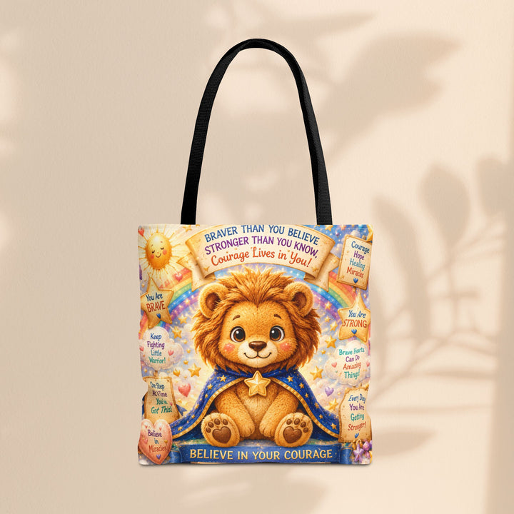 Cute Courage Lion Tote Bag | Brave Buddies™