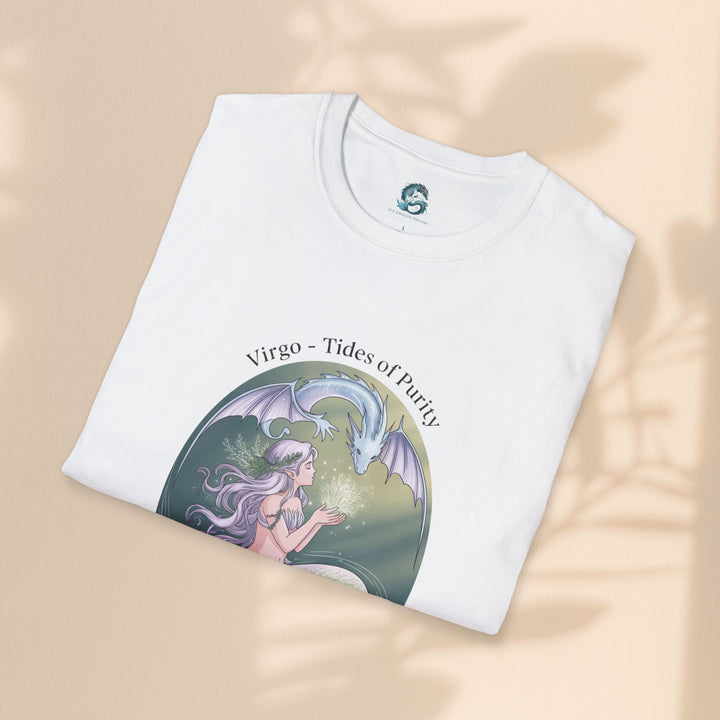 Mermaid Virgo T-Shirt, Ocean Art Tee, Summer Fashion, Gift for Beach Lovers, Sea Creature Apparel