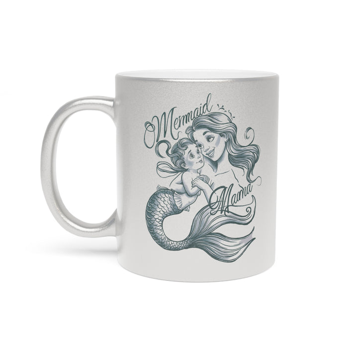 Metallic Mug (Silver\Gold) - Mermaid Mama Gold