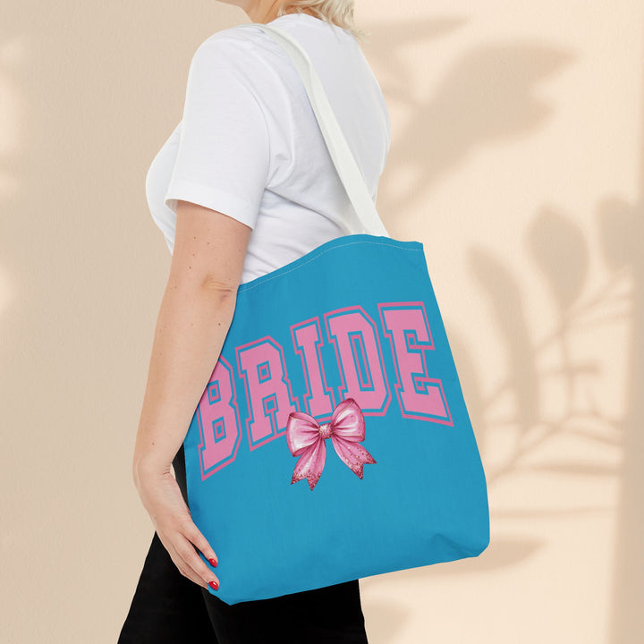 Bride Tote Bag with Bow | Bridal Shower Gift, Wedding Essentials, Bachelorette Party Accessory, Gift for Bridesmaids