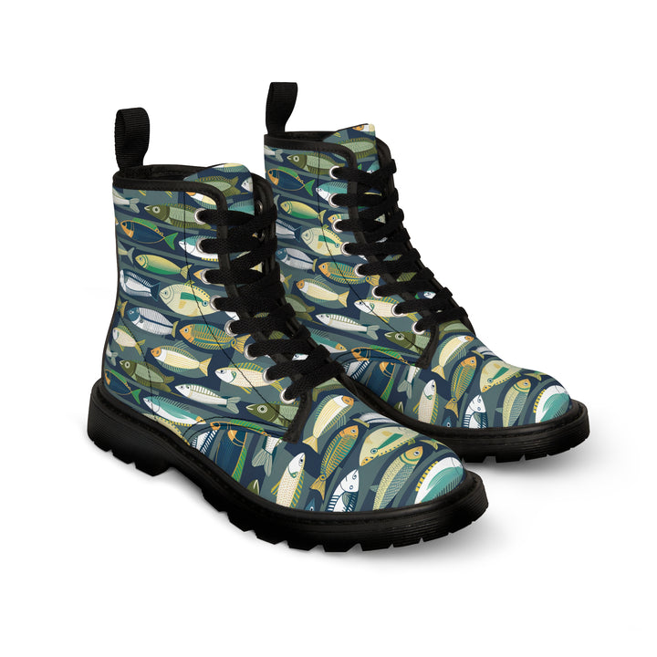 Men's Canvas Boots - Fishing Line