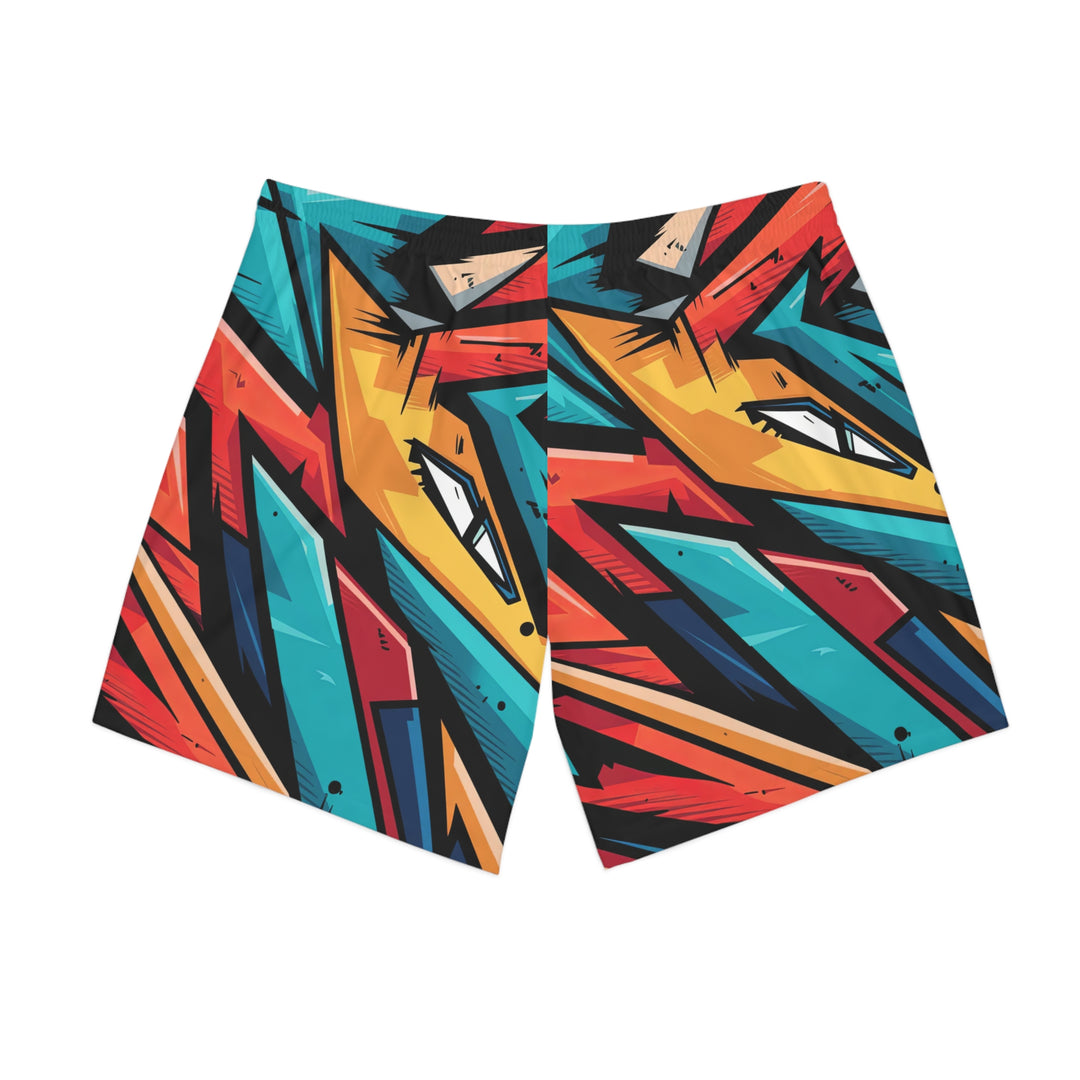 Men's Elastic Beach Shorts - Bold