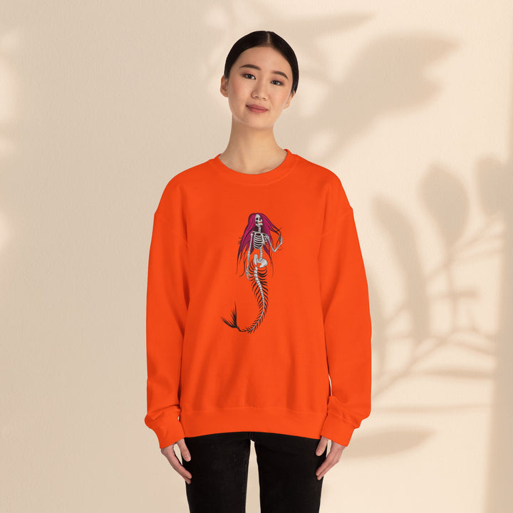 Unisex Heavy Blend™ Crewneck Sweatshirt - Halloween Mermaid Bones