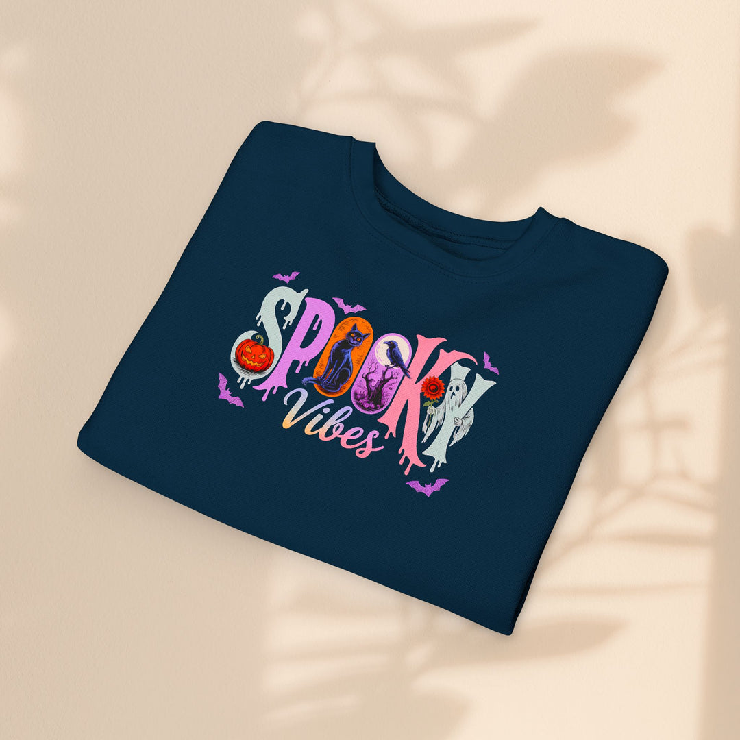 Toddler Spooky Vibes Sweatshirt - Halloween Kids Outfit