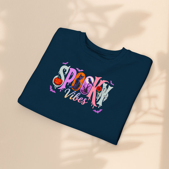 Toddler Spooky Vibes Sweatshirt - Halloween Kids Outfit