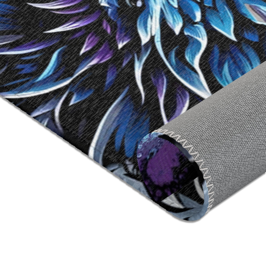 Mystical Dragon Area Rug - Bohemian Home Decor, Gift for Fantasy Lovers