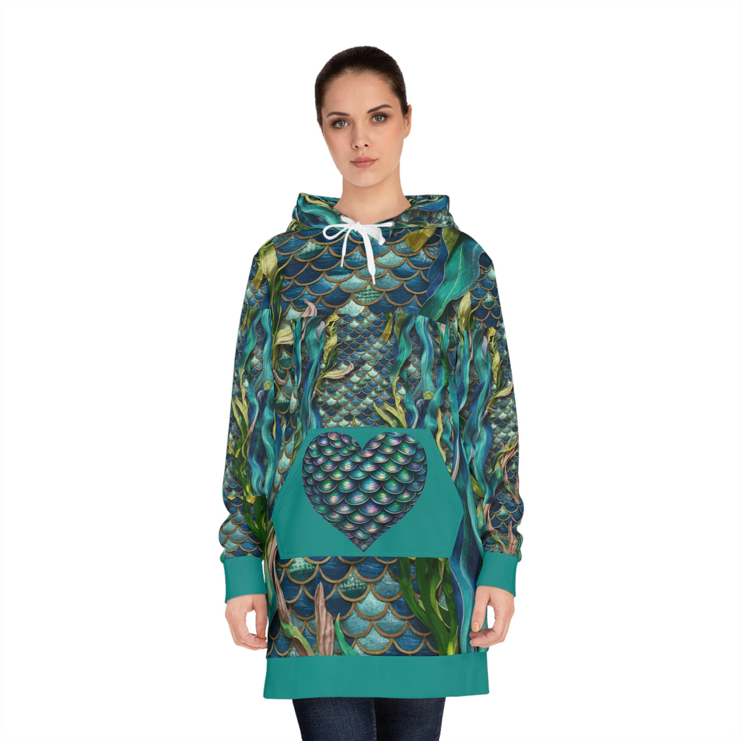 Mermaid Scale Party Hoodie Dress