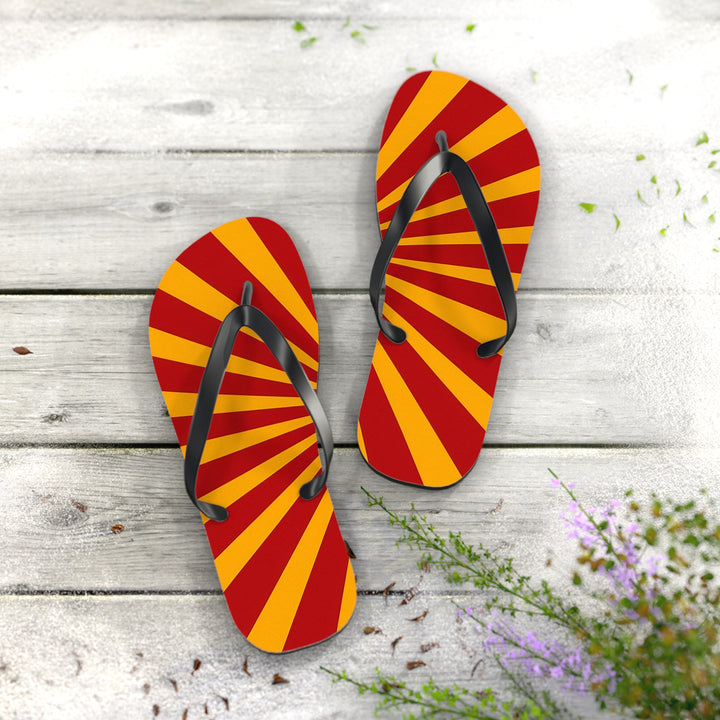 Flip Flops - Red Yellow