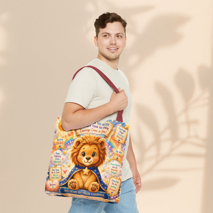 Cute Courage Lion Tote Bag | Brave Buddies™