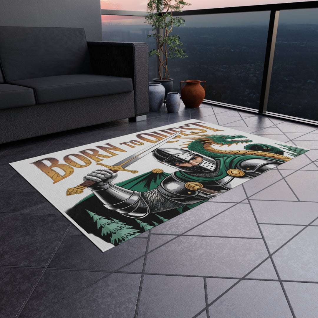 Born To Quest Outdoor Dragon Rug