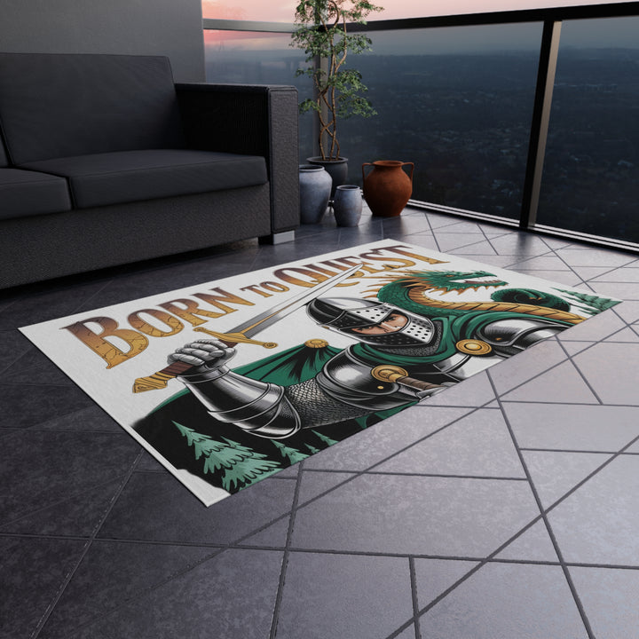 Born To Quest Outdoor Dragon Rug
