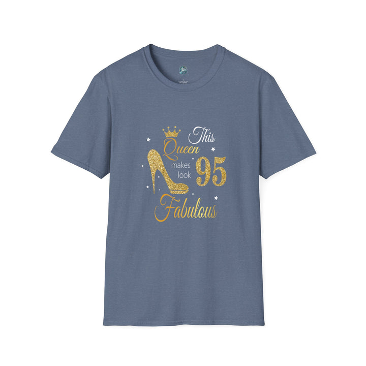 95 year old Fabulous Queen T-Shirt, Stylish Graphic Tee, Birthday Gift, Fashion Top, Statement Shirt