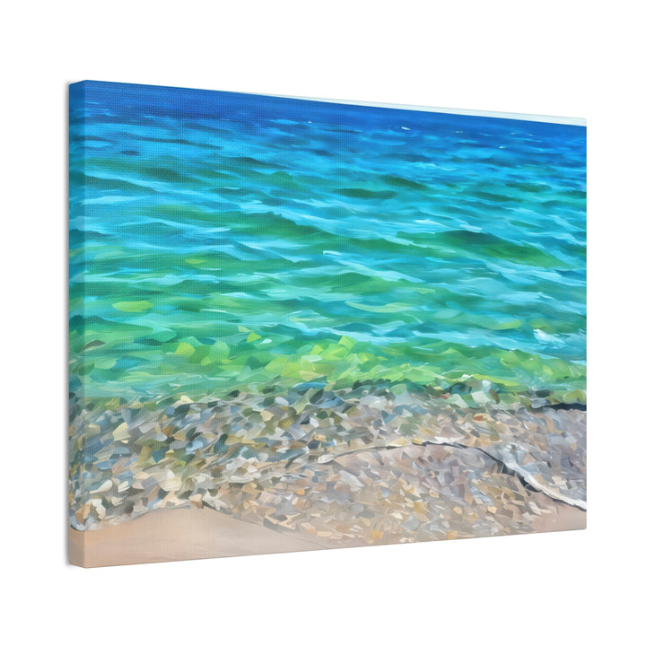 Coastal Serenity Seascape Canvas Art Print