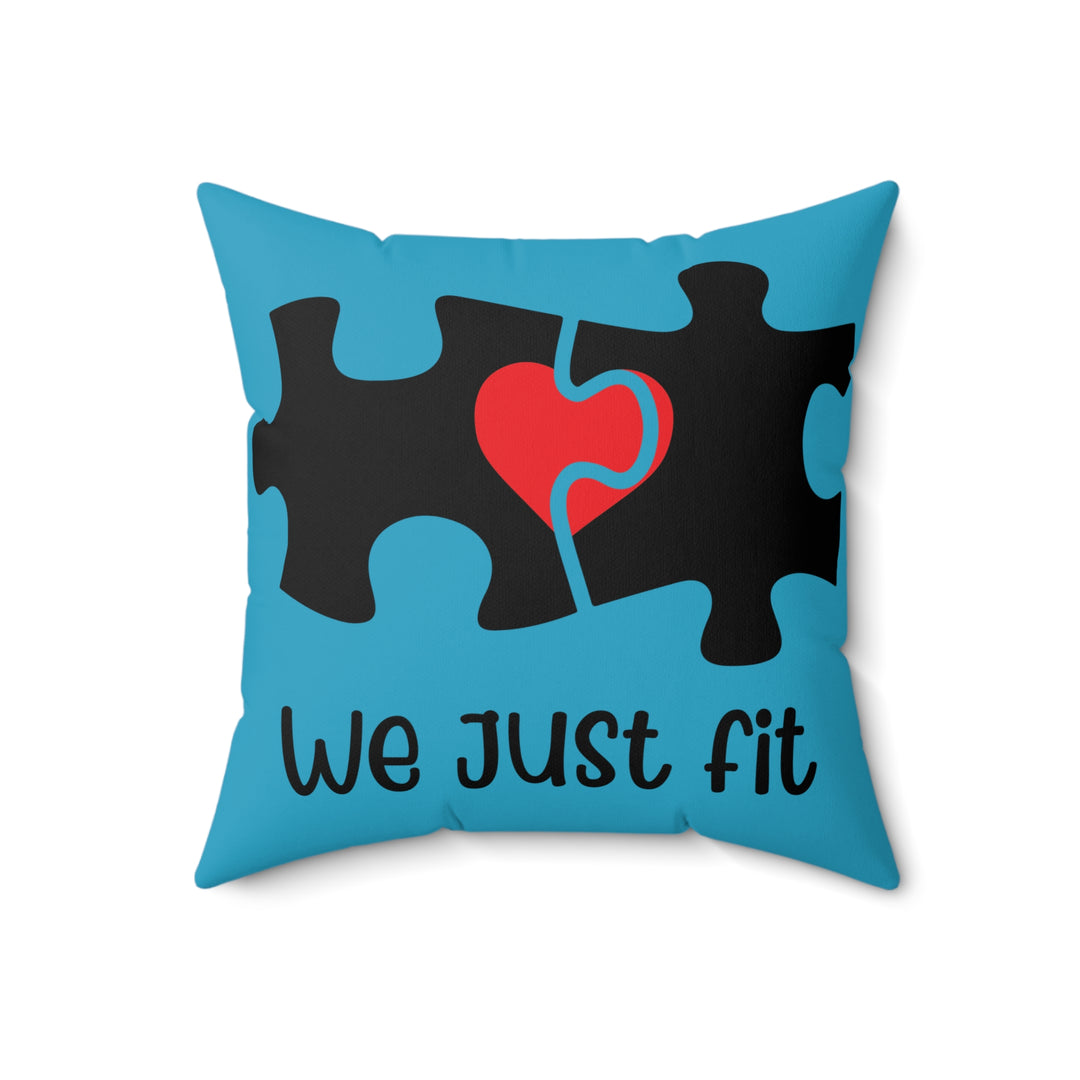 Spun Polyester Square Pillow - We Just Fit