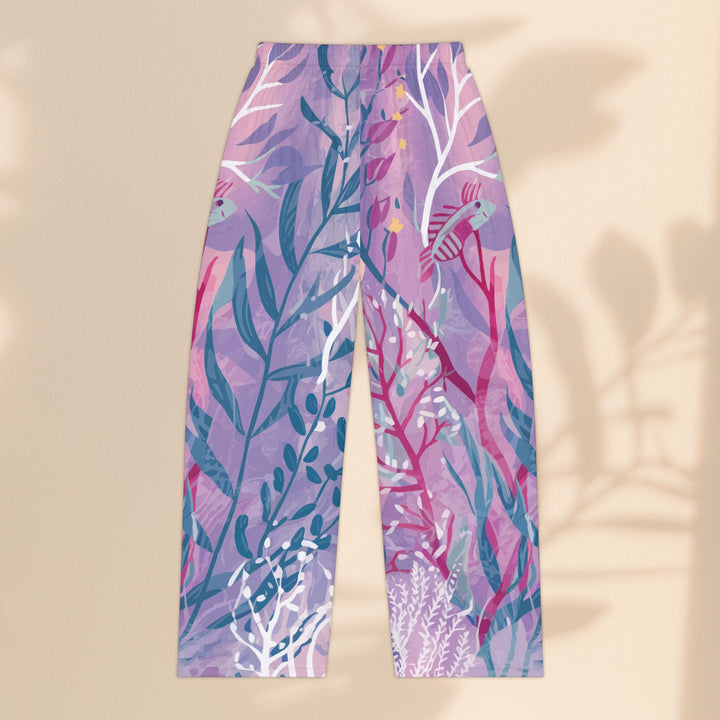 Women's Pajama Pants (AOP) - Purple Seaweed