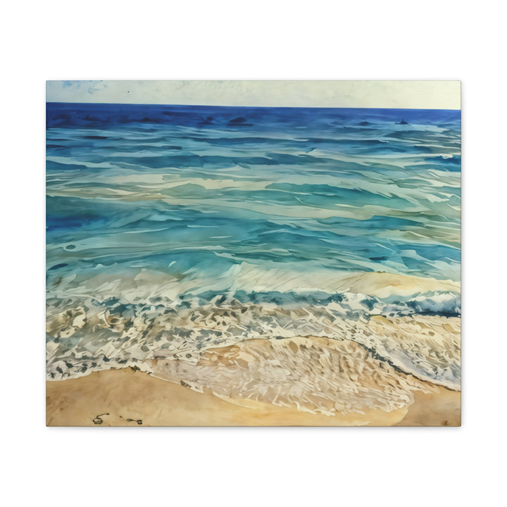 Stretched Beach Art Canvas Print