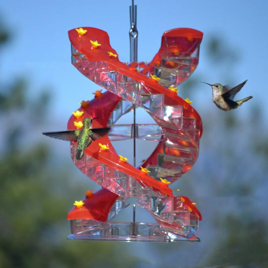 Spiral Hummingbird Feeder with Climbing Perch