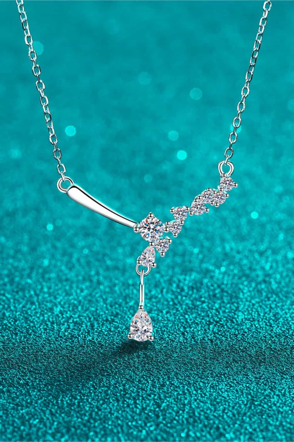 1 Carat Sparkala™ Moissanite Necklace – Rhodium-Plated 925 Sterling Silver
