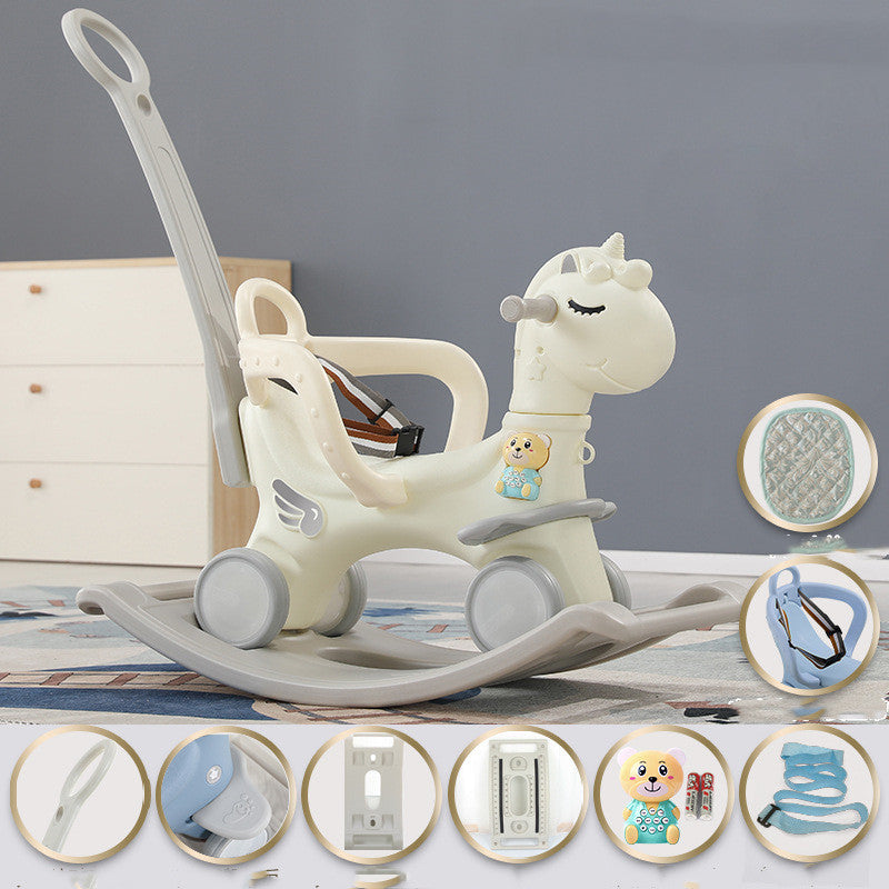 Baby Rocking Ride-On Cart Toy