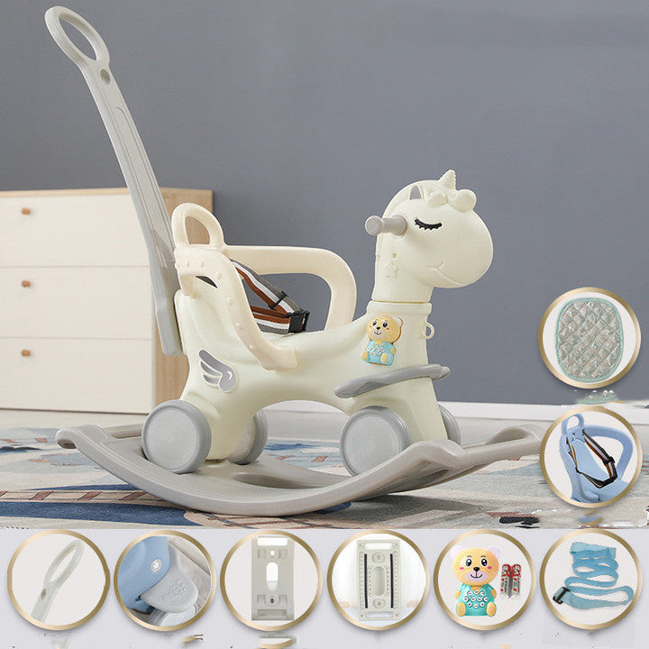 Baby Rocking Ride-On Cart Toy