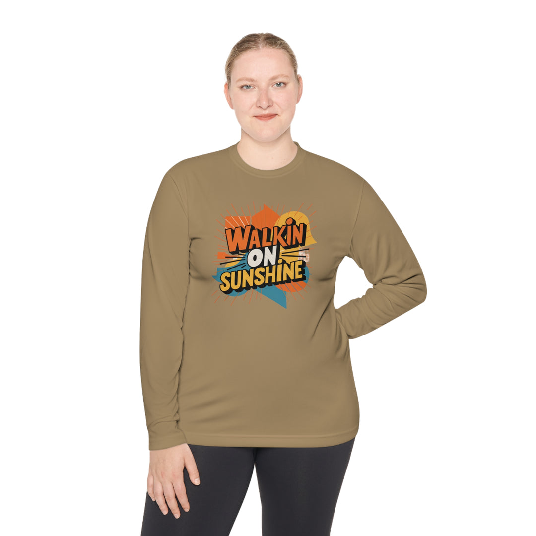 Unisex Lightweight Long Sleeve Tee - Walking On Sunshine