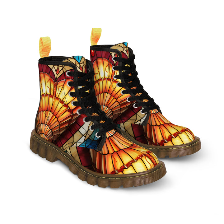 Women's Canvas Boots - Heart Shells