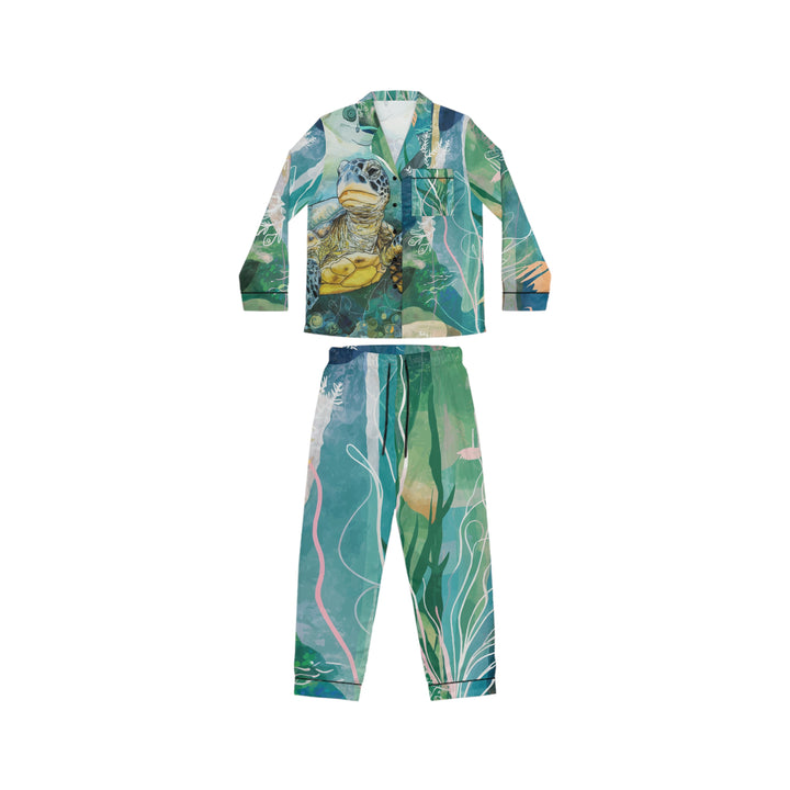 Women's Satin Pajamas — Luxe All-Over Print Sleepwear