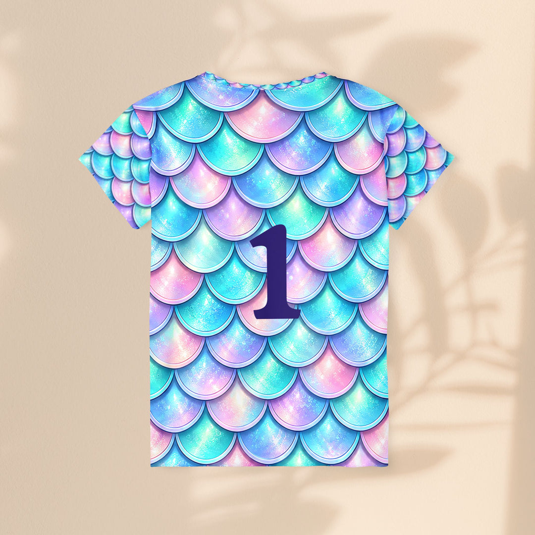 Custom Mermaid Scale Team Jersey – Women’s Athletic Shirt