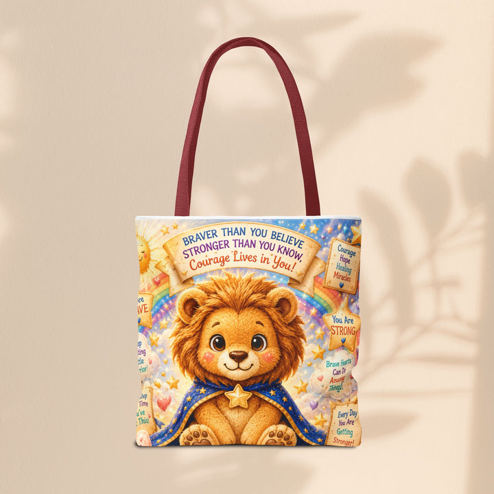 Cute Courage Lion Tote Bag | Brave Buddies™