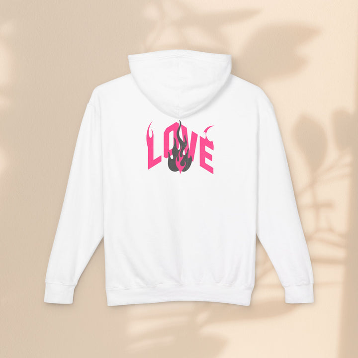 Unisex Lightweight Hooded Sweatshirt - LOVE