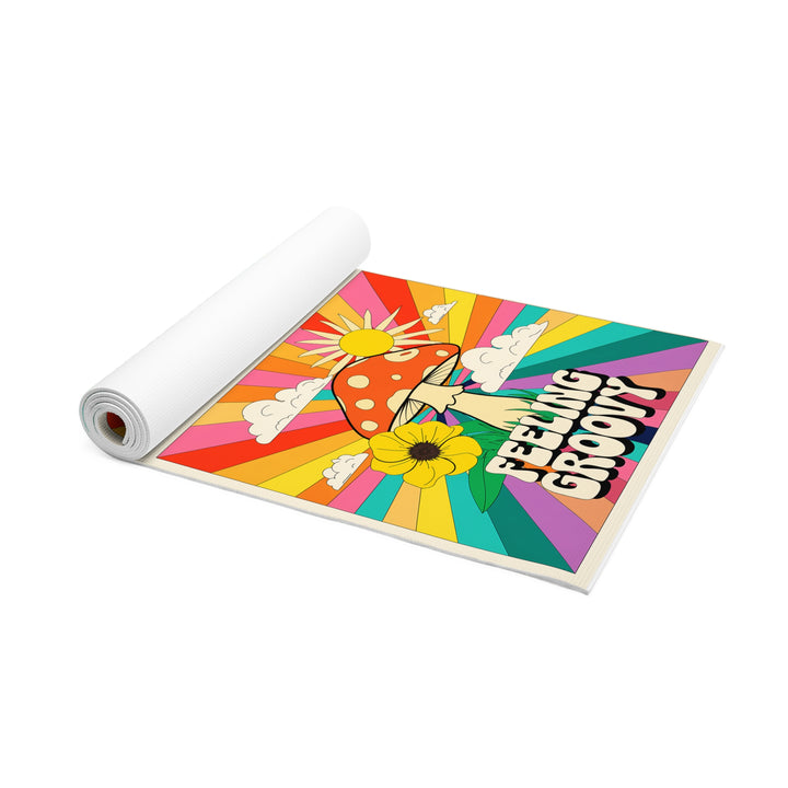 Foam Yoga Mat - Feeling Groovy