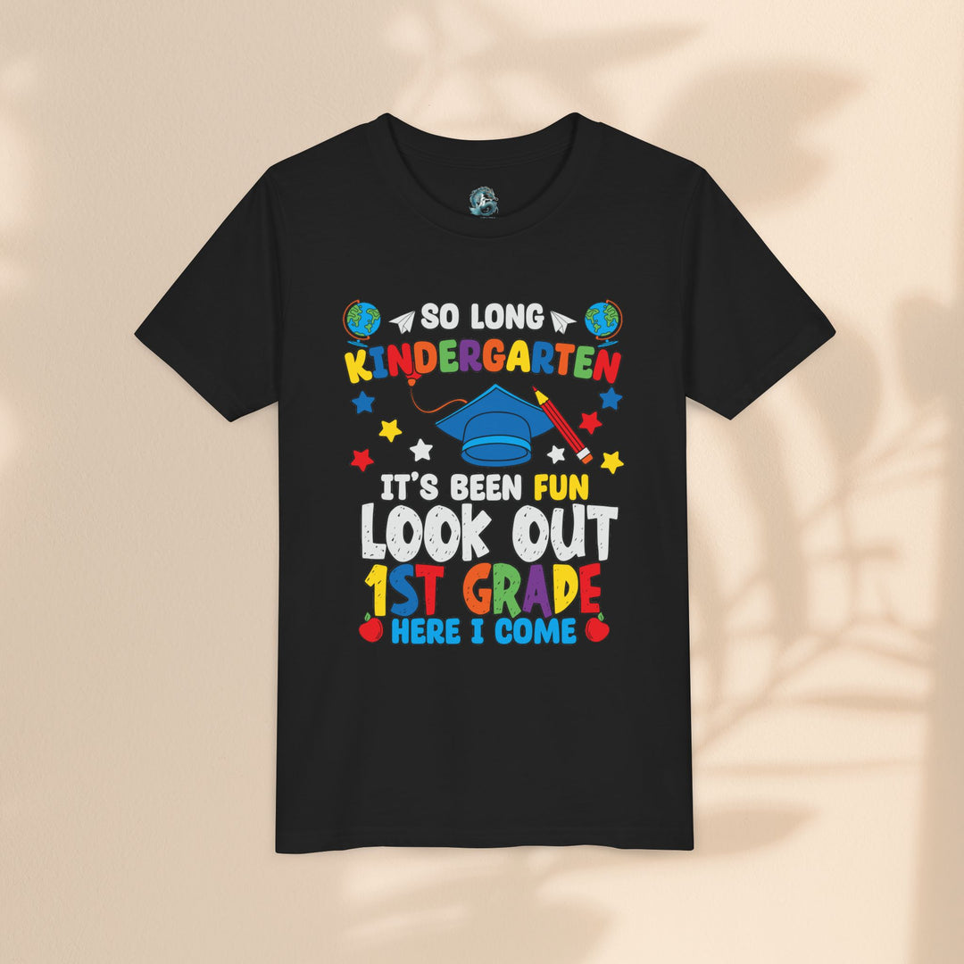 Look Out First Grade Here I Come T-Shirt - Graduation Celebration Tee, Kindergarten to 1st Grade Transition T-Shirt,