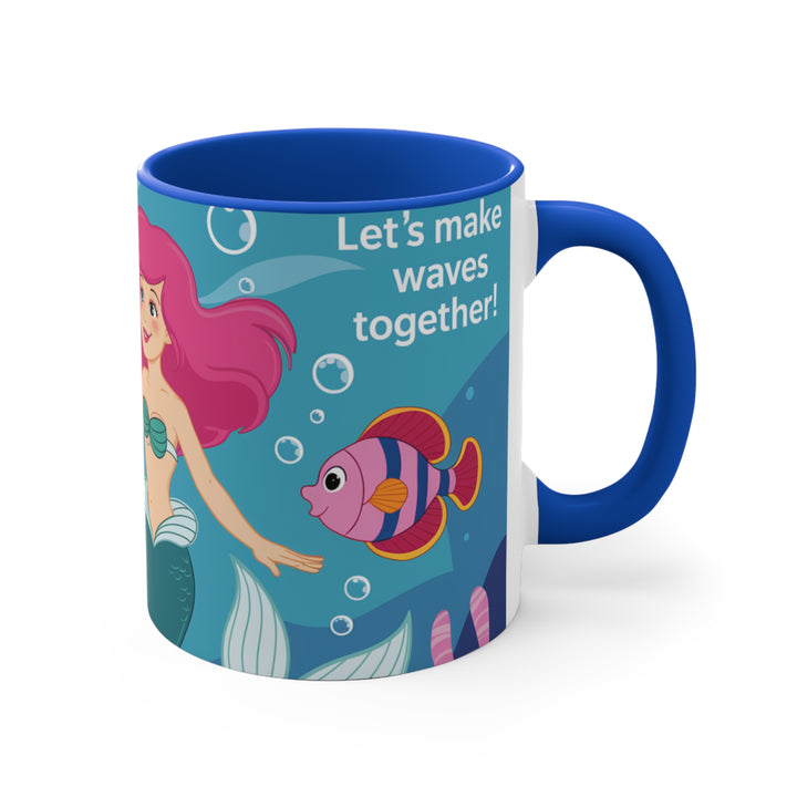 11oz Accent Mug - Make Waves Together