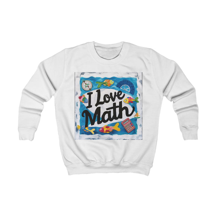 Kids Sweatshirt - I Love Math