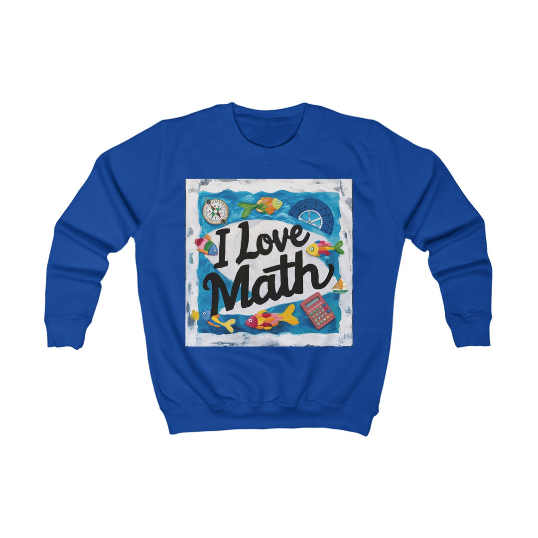 Kids Sweatshirt - I Love Math