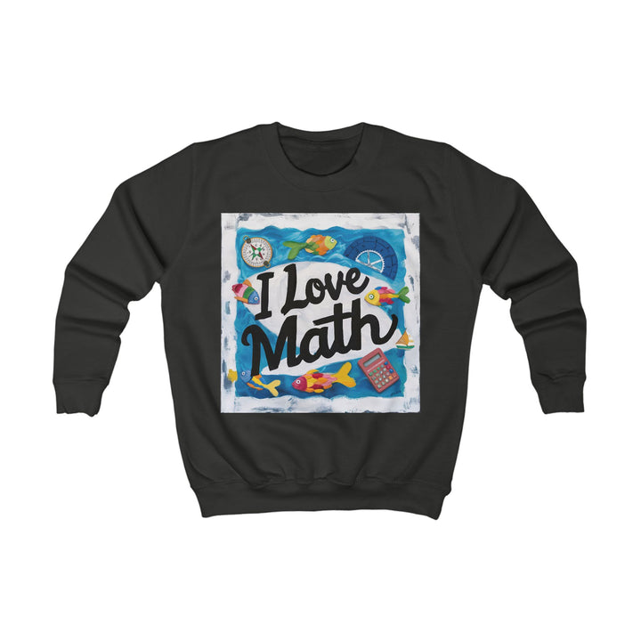 Kids Sweatshirt - I Love Math