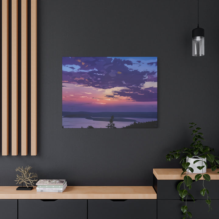 Elegant Sunset Canvas Print for Bedroom and Living Room