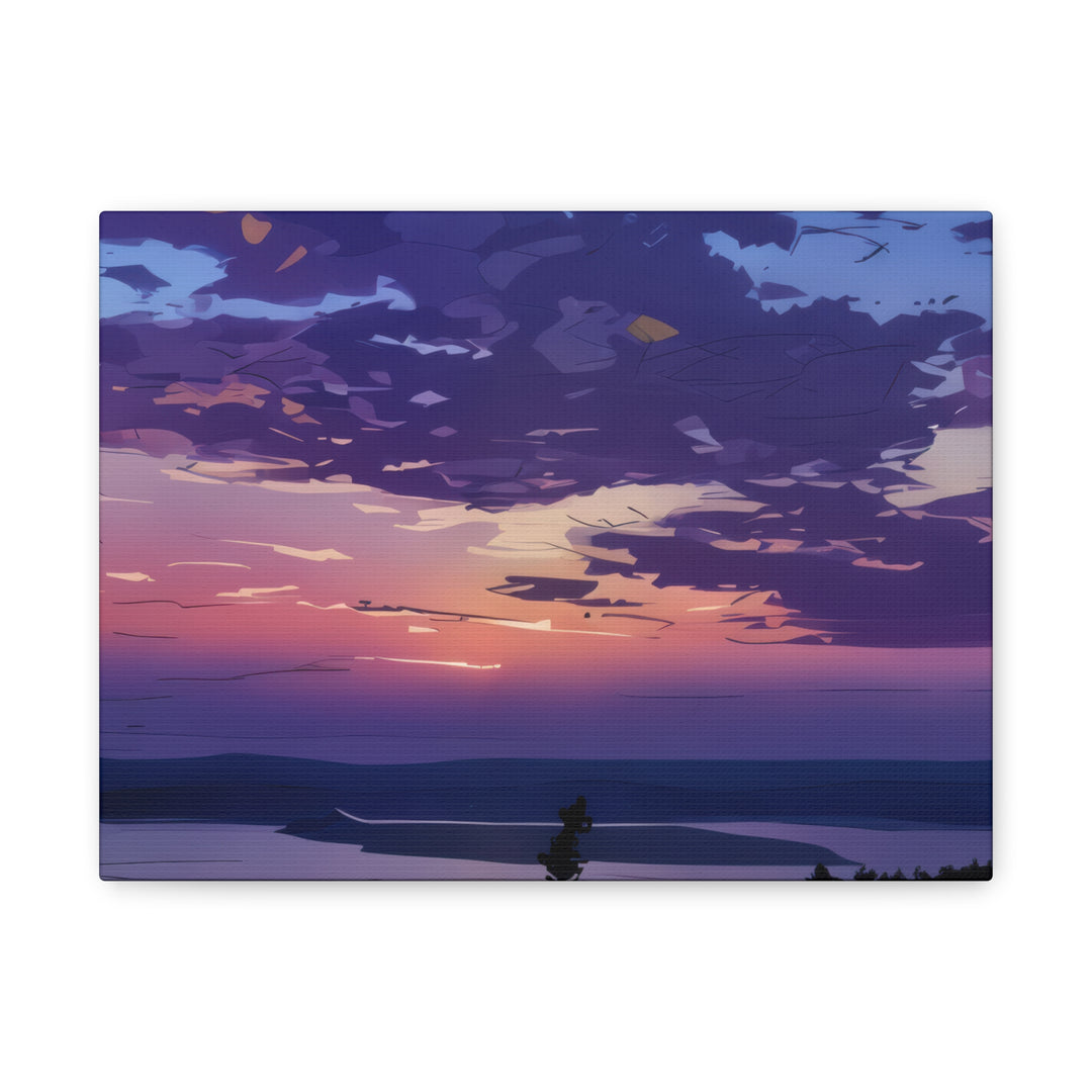 Elegant Sunset Canvas Print for Bedroom and Living Room