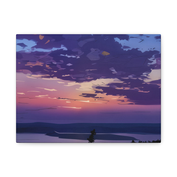Elegant Sunset Canvas Print for Bedroom and Living Room