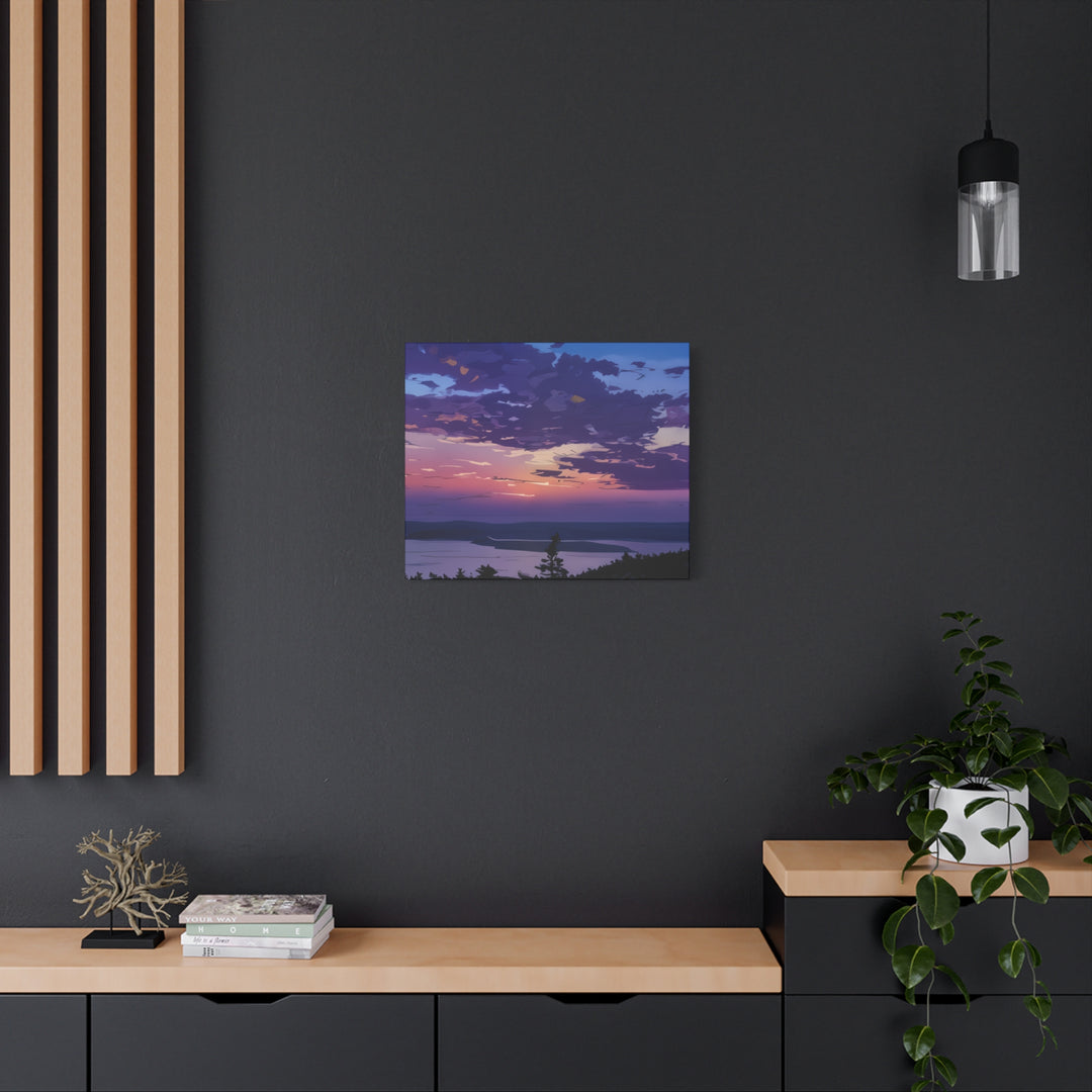 Elegant Sunset Canvas Print for Bedroom and Living Room