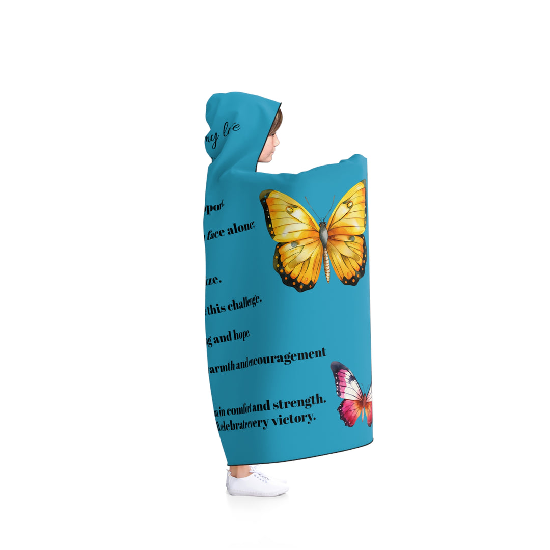 Supportive Cancer Patient Hooded Blanket