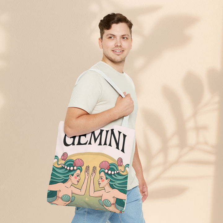 Gemini Zodiac Tote Bag, Astrological Bag, Personalized Gift, Astrology Lover, Horoscope Accessory, Birthday Present