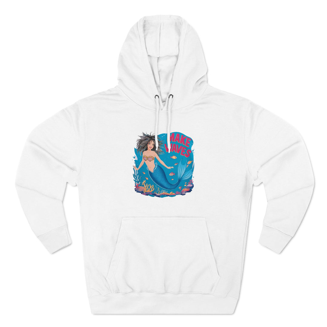 Three-Panel Fleece Hoodie - Make Waves