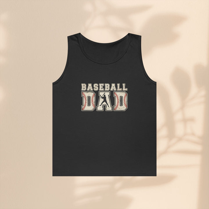Baseball Dad Unisex Heavy Cotton Tank Top - Perfect for Summer BBQs and Game Days
