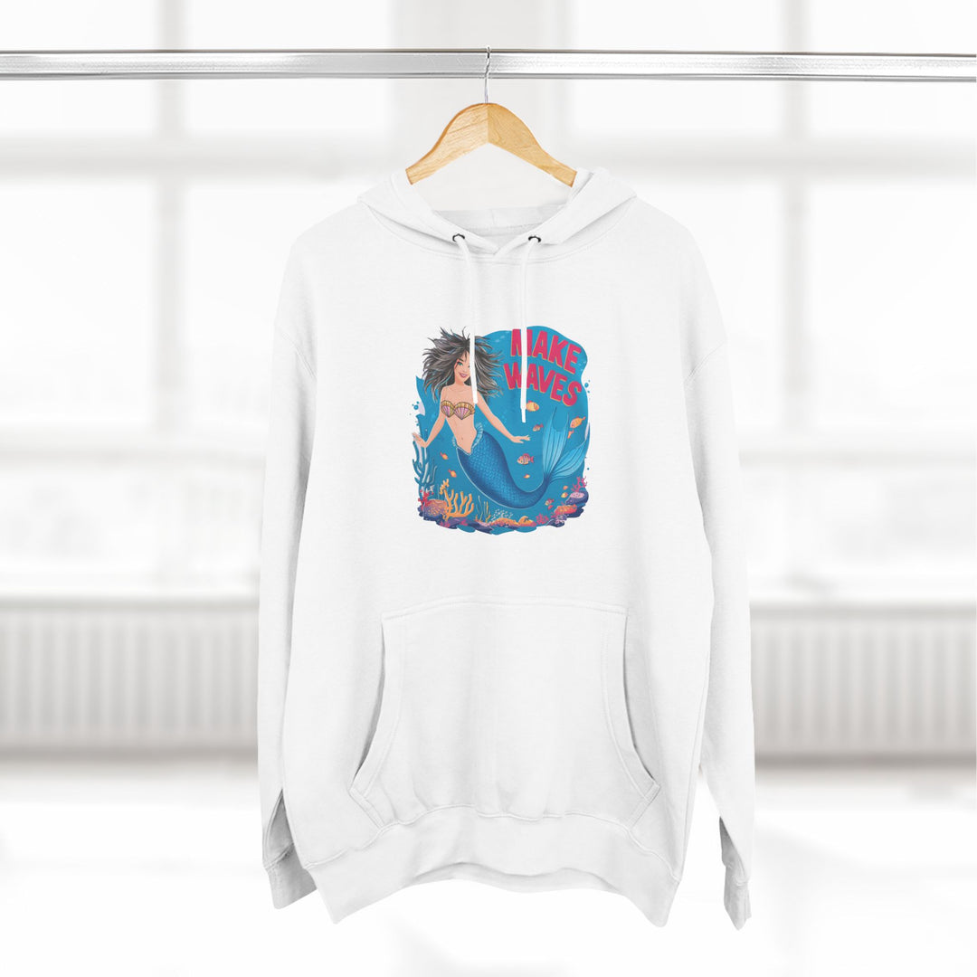 Three-Panel Fleece Hoodie - Make Waves