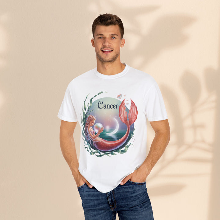 Cancer Zodiac Mermaid T-shirt, Astrology Tee, Astrological Sign Shirt, Gift for Cancer, Horoscope T-shirt, Cute Zodiac Apparel